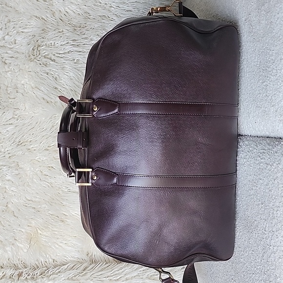 Authentic Rare Burgandy Louis Vuitton Kendall Taiga leather duffle bag - Picture 3 of 15